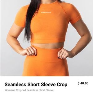 Dreamsicle Alphalete Crop top